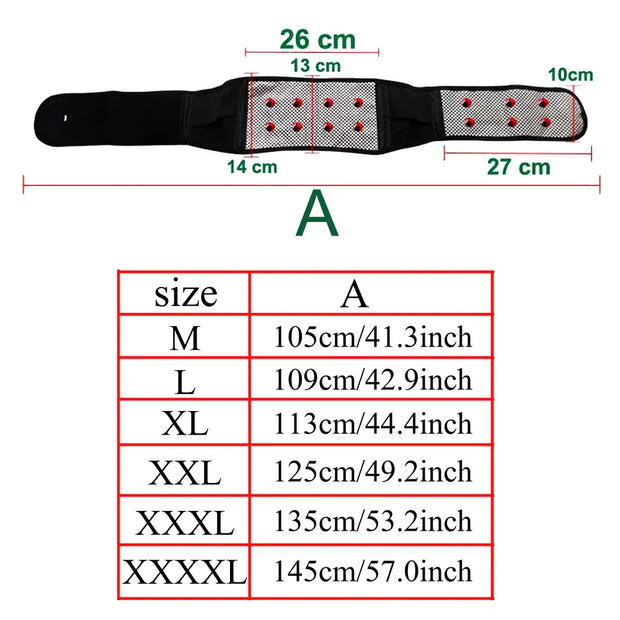 Adjustable Tourmaline Self Heating Magnetic Therapy Band - Shrewsburry